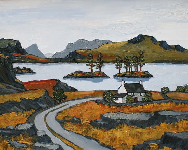 DAVID BARNES - road to the loch
